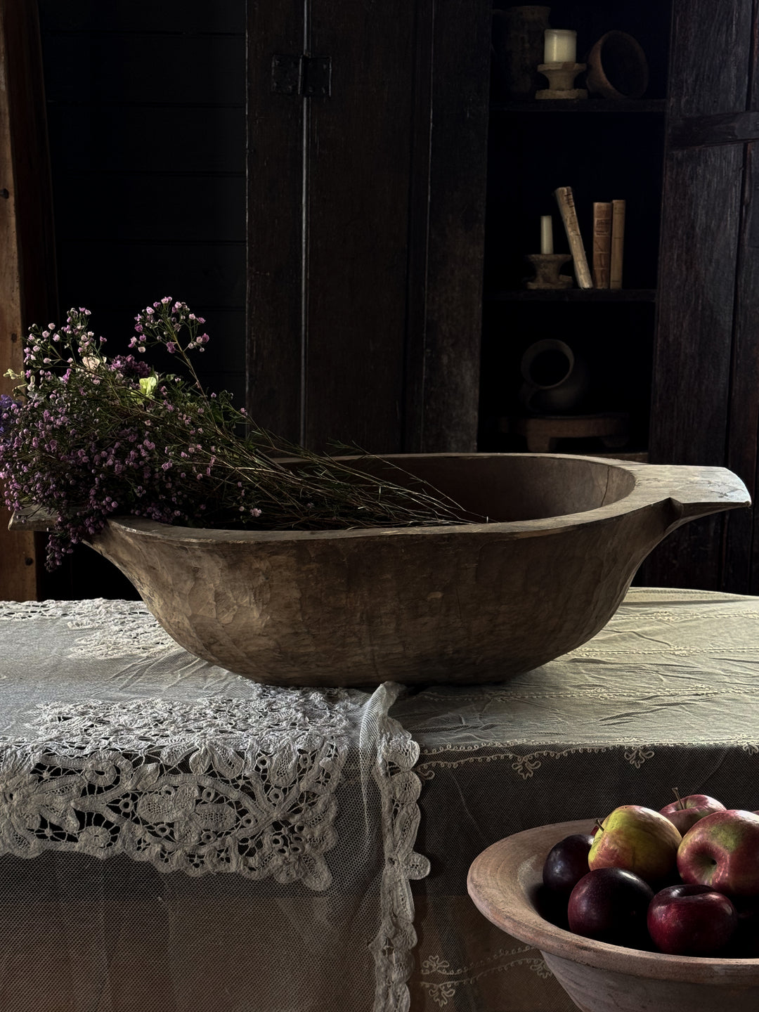 Hand Carved Hungarian Dough Bowl