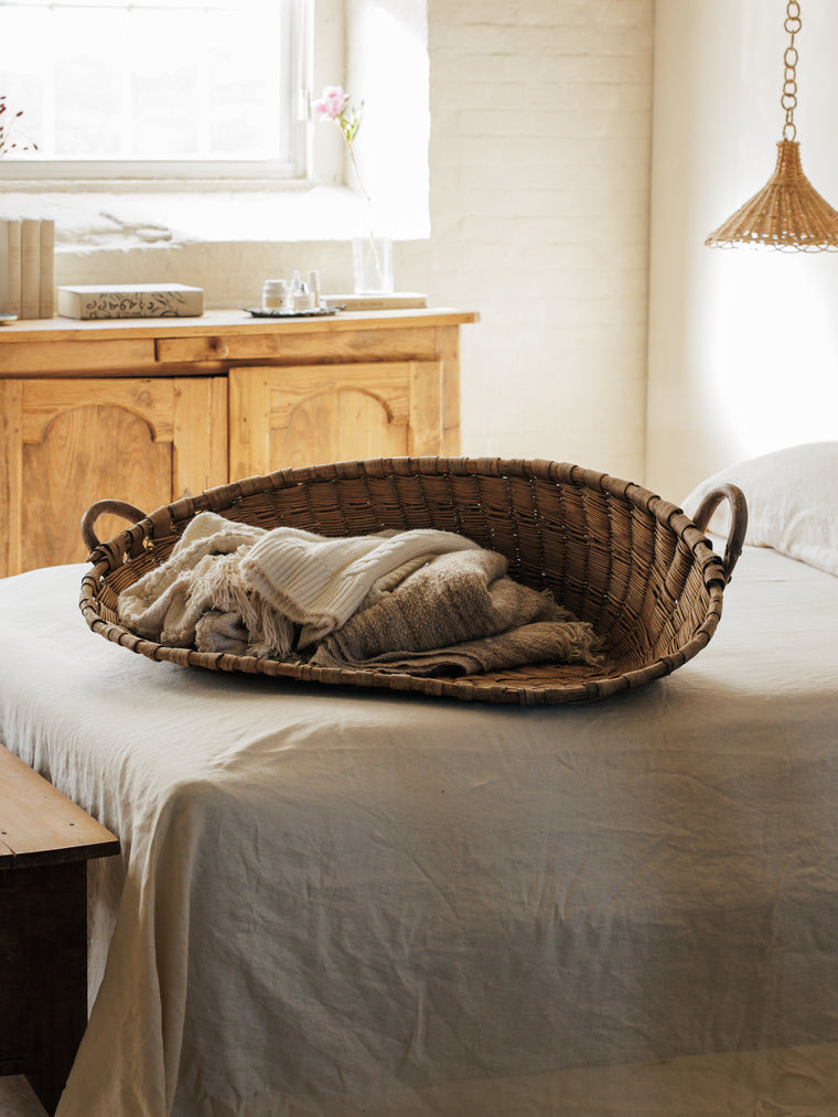 Wicker Wheat Basket