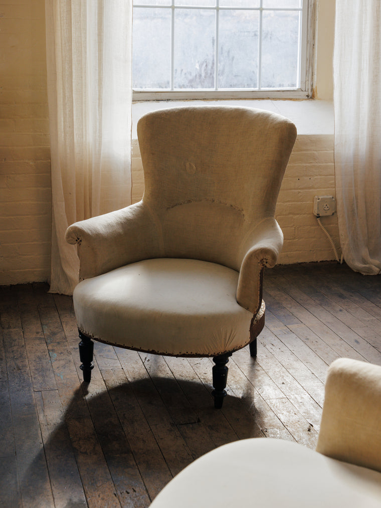 Antique Napoleon Deconstructed Armchair