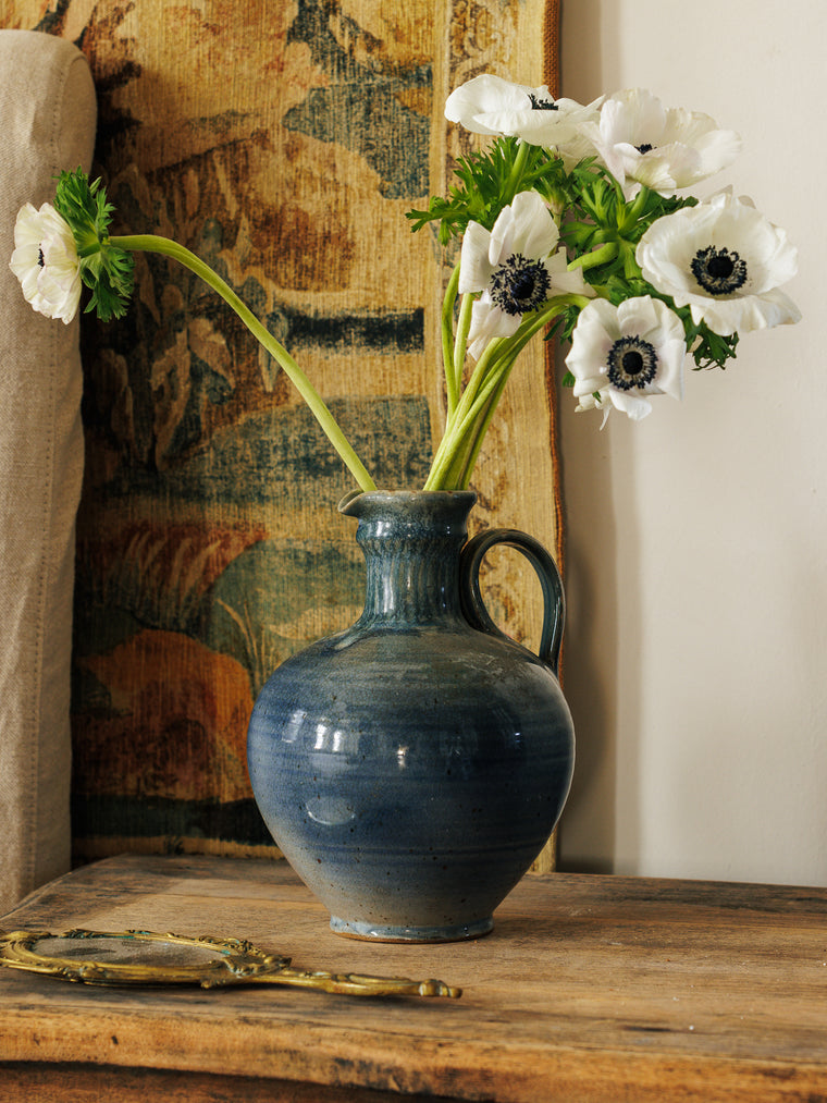 Blue Glazed Pitcher