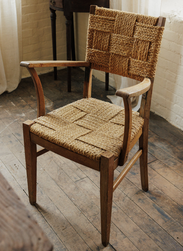 Vintage Woven Armchair