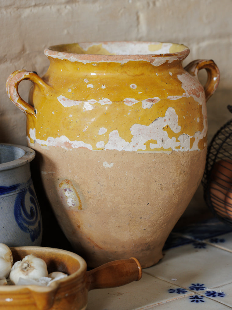 Yellow Confit Pot