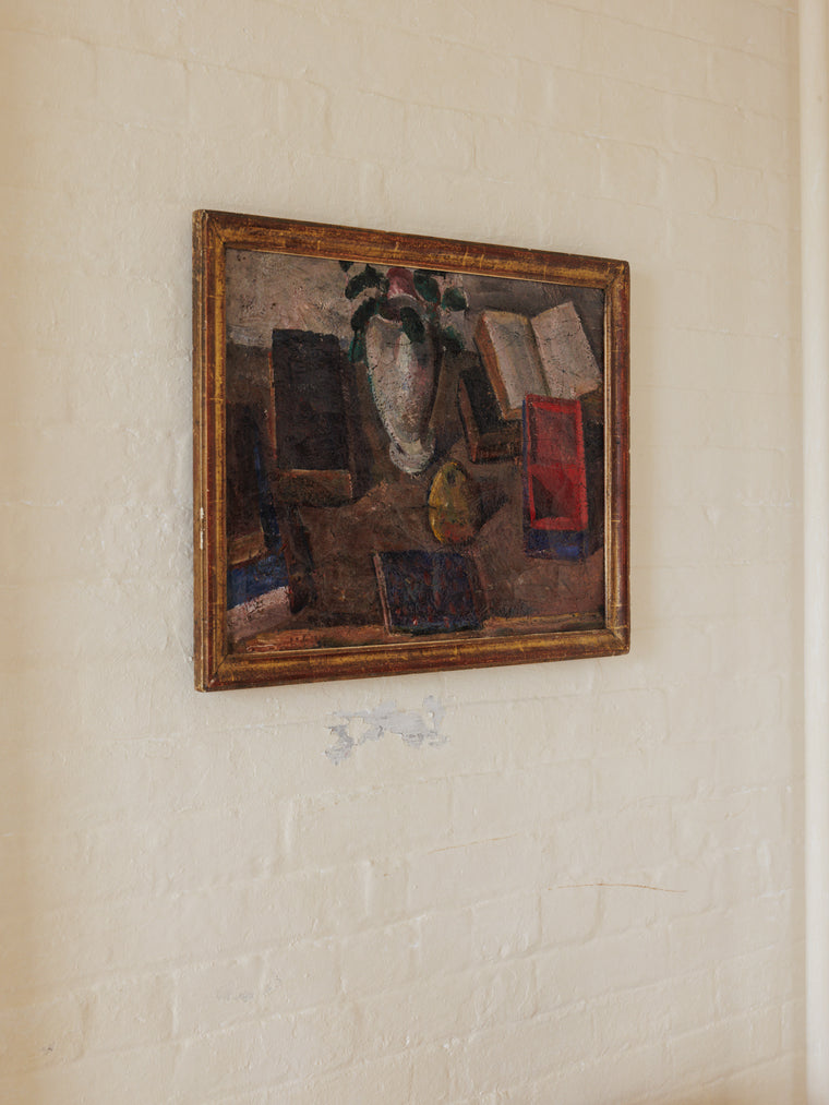 Oil Painting - Books