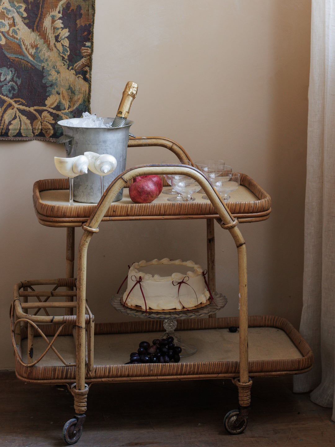 Bamboo Bar cart