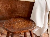 Le Brutalist Wood Stool