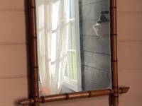 French Faux Bamboo Mirror