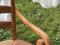 French Antique Rush Armchair