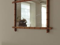 Faux Bamboo Mirror