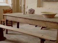 Antique French Oak Bench