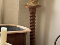 Barley Twist Walnut Pedestal