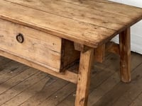 French Alps Coffee Table with Drawer