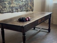 19th century Walnut Farm Table
