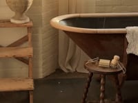 French Demi Lune Stool