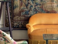 Napoleon III Mustard Loveseat