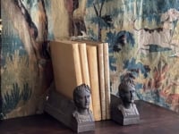 Fireplace Cast Iron Bookends - Mademoiselle